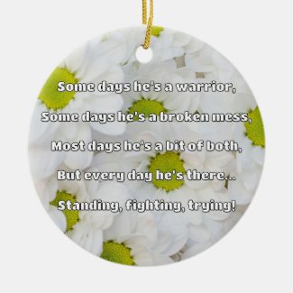 Empath Strength Positive Quote Encouragement  Ceramic Tree Decoration
