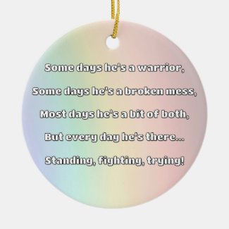 Empath Strength Positive Quote Encouragement  Ceramic Tree Decoration