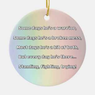 Empath Strength Positive Quote Encouragement  Ceramic Tree Decoration