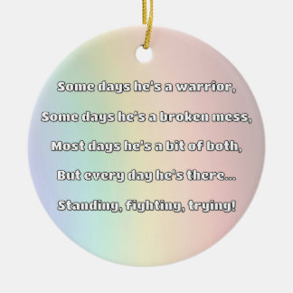 Empath Strength Positive Quote Encouragement  Ceramic Tree Decoration