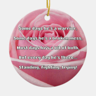 Empath Strength Positive Quote Encouragement  Ceramic Tree Decoration