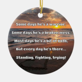 Empath Strength Positive Quote Encouragement  Ceramic Tree Decoration