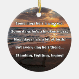 Empath Strength Positive Quote Encouragement  Ceramic Tree Decoration
