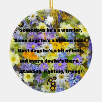 Empath Strength Positive Quote Encouragement  Ceramic Tree Decoration