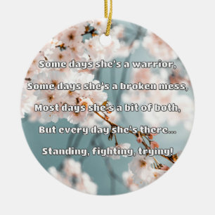 Empath Strength Positive Quote Encouragement Ceramic Tree Decoration