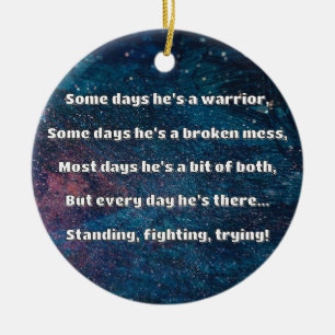 Empath Strength Positive Quote Encouragement  Ceramic Tree Decoration