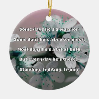 Empath Strength Positive Quote Encouragement  Ceramic Tree Decoration