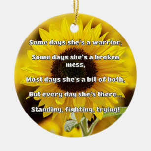 Empath Strength Positive Quote Encouragement Ceramic Tree Decoration