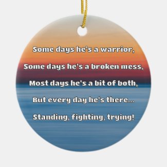 Empath Strength Positive Quote Encouragement  Ceramic Tree Decoration