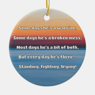 Empath Strength Positive Quote Encouragement  Ceramic Tree Decoration