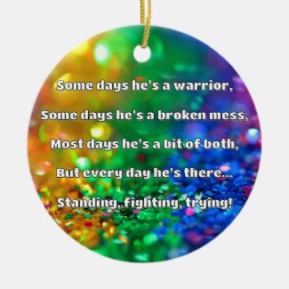 Empath Strength Positive Quote Encouragement  Ceramic Tree Decoration