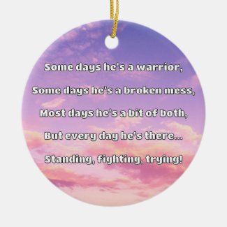 Empath Strength Positive Quote Encouragement  Ceramic Tree Decoration