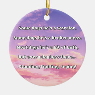 Empath Strength Positive Quote Encouragement  Ceramic Tree Decoration