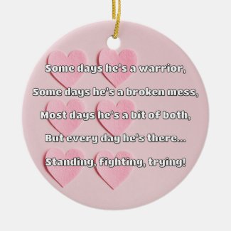 Empath Strength Positive Quote Encouragement  Ceramic Tree Decoration