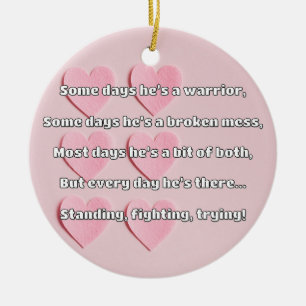 Empath Strength Positive Quote Encouragement  Ceramic Tree Decoration