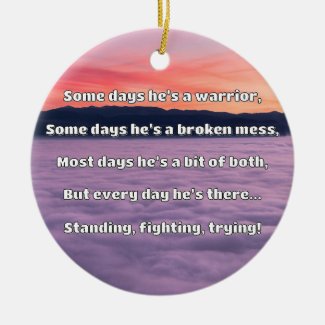 Empath Strength Positive Quote Encouragement  Ceramic Tree Decoration