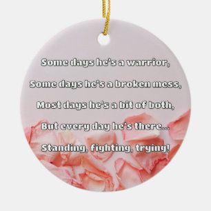 Empath Strength Positive Quote Encouragement  Ceramic Tree Decoration