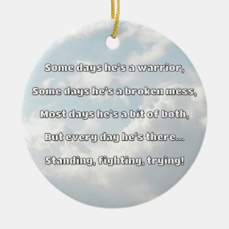 Empath Strength Positive Quote Encouragement  Ceramic Tree Decoration