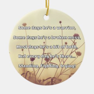 Empath Strength Positive Quote Encouragement  Ceramic Tree Decoration