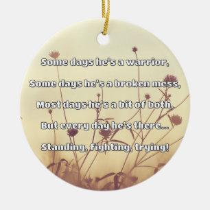 Empath Strength Positive Quote Encouragement  Ceramic Tree Decoration