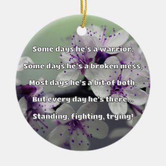 Empath Strength Positive Quote Encouragement  Ceramic Tree Decoration
