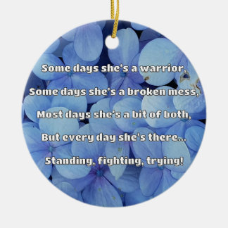 Empath Strength Positive Quote Encouragement  Ceramic Tree Decoration