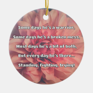 Empath Strength Positive Quote Encouragement  Ceramic Tree Decoration