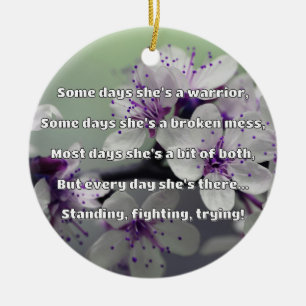 Empath Strength Positive Quote Encouragement Ceramic Tree Decoration