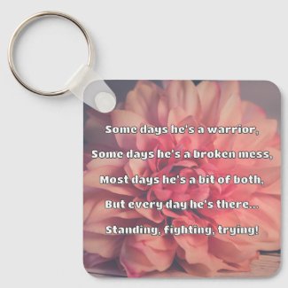 Empath Strength Positive Quote Encouragement  Key Ring