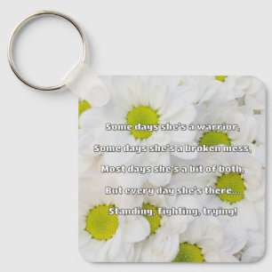 Empath Strength Positive Quote Encouragement  Key Ring