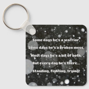 Empath Strength Positive Quote Encouragement  Key Ring