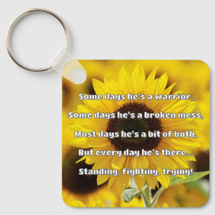 Empath Strength Positive Quote Encouragement Key Ring