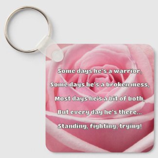 Empath Strength Positive Quote Encouragement  Key Ring