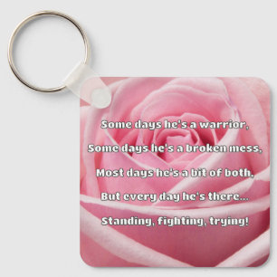 Empath Strength Positive Quote Encouragement  Key Ring