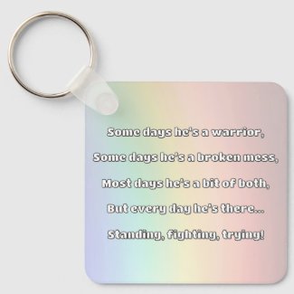 Empath Strength Positive Quote Encouragement  Key Ring