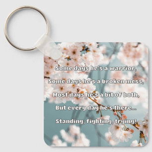 Empath Strength Positive Quote Encouragement  Key Ring