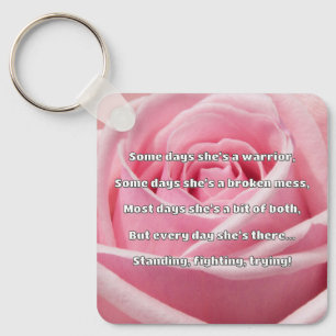 Empath Strength Positive Quote Encouragement Key Ring