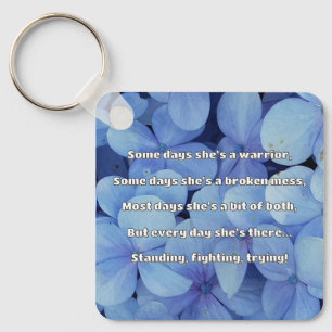 Empath Strength Positive Quote Encouragement Key Ring