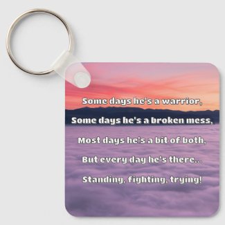 Empath Strength Positive Quote Encouragement  Key Ring