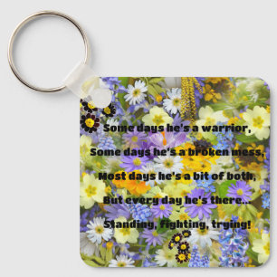Empath Strength Positive Quote Encouragement Key Ring