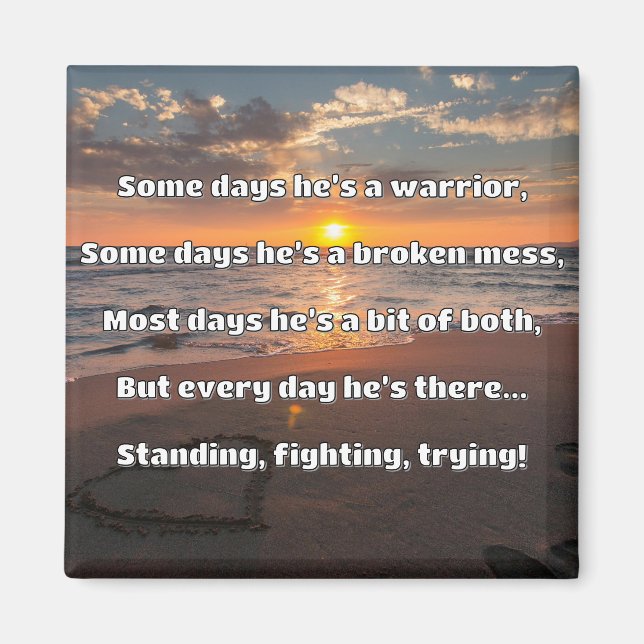Empath Strength Positive Quote Encouragement  Magnet (Front)