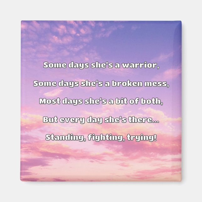 Empath Strength Positive Quote Encouragement  Magnet (Front)