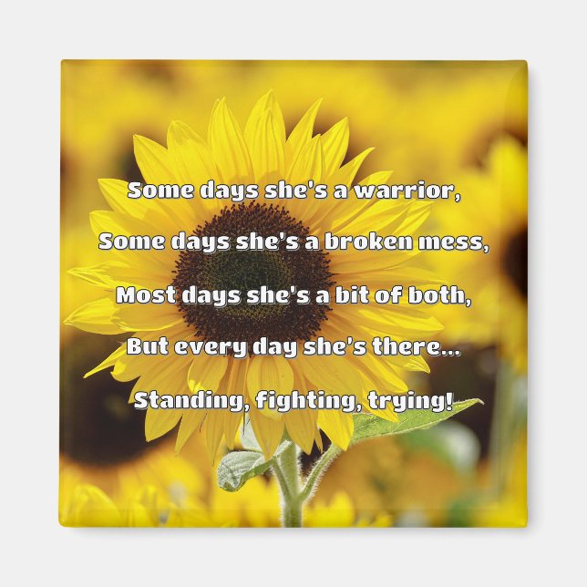 Empath Strength Positive Quote Encouragement  Magnet (Front)