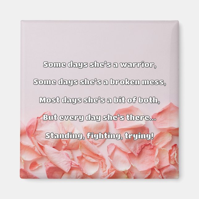 Empath Strength Positive Quote Encouragement  Magnet (Front)