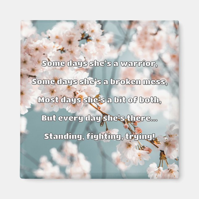 Empath Strength Positive Quote Encouragement  Magnet (Front)