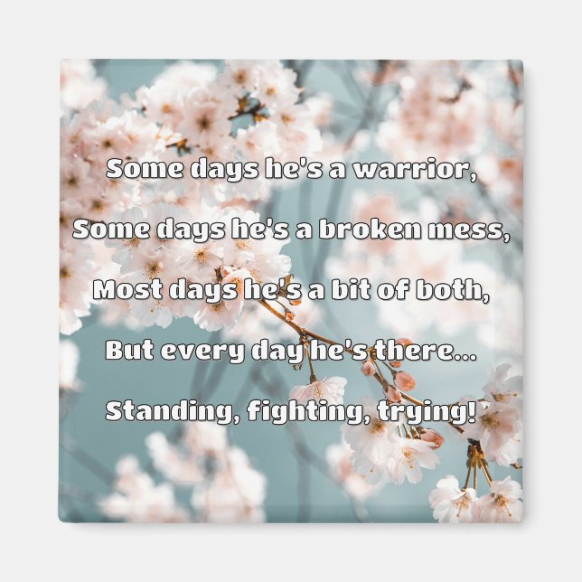 Empath Strength Positive Quote Encouragement  Magnet (Front)