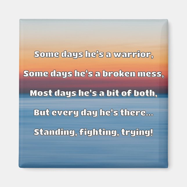 Empath Strength Positive Quote Encouragement  Magnet (Front)