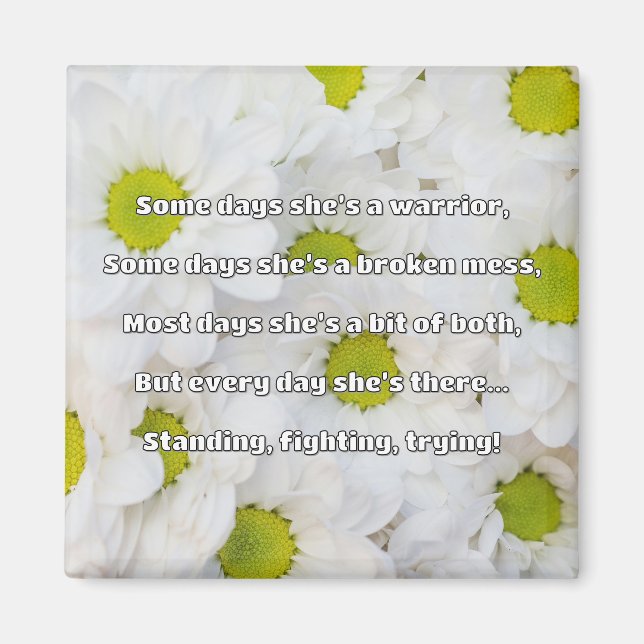 Empath Strength Positive Quote Encouragement  Magnet (Front)