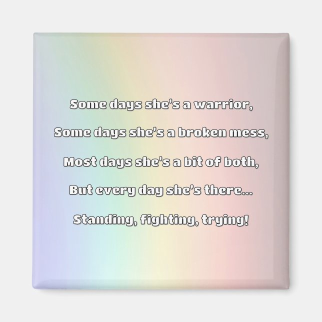 Empath Strength Positive Quote Encouragement  Magnet (Front)