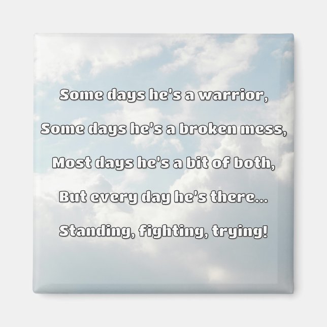 Empath Strength Positive Quote Encouragement  Magnet (Front)